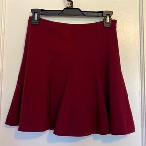 Banana Republic Red Mini Skater Skirt for Cocktail
